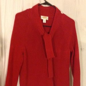 Red sweater by Talbots